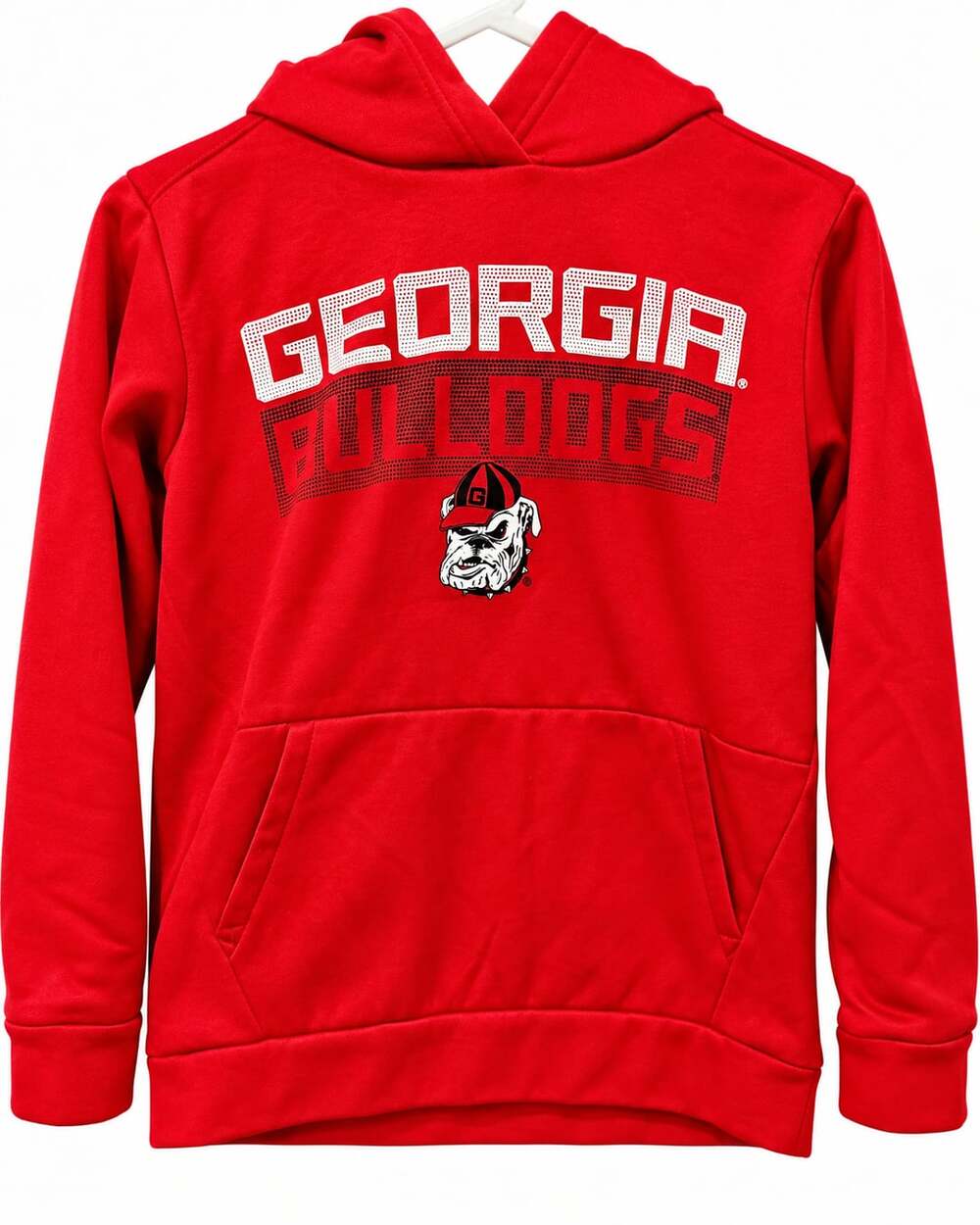 Champion Georgia Bulldogs Red Hoodie Sweatshirt Youth Medium UGA